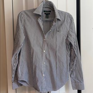 Lauren Ralph Lauren Pinstriped Button Up